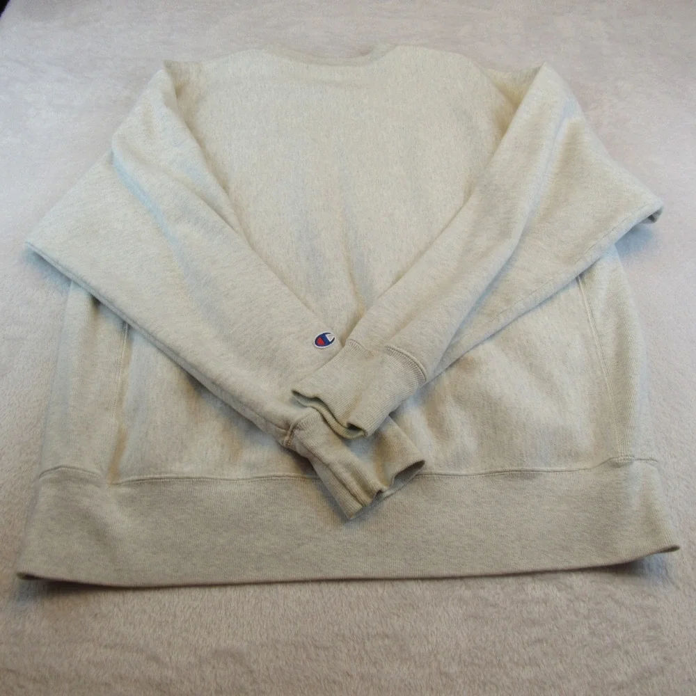 Champion Reverse Weave Sweatshirt Mens Large Grey Excellent Sacred Heart Univ